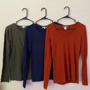 All three Long sleeves , cute and comfy